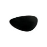 Set of 6 Large Black Saucers - Colombina Collection