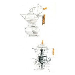 Espresso Coffee Maker Induction 3 Cups - Pulcina