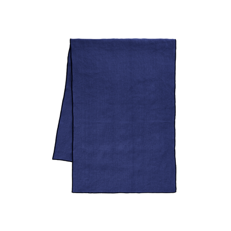 Table Runner 100% Linen Deep Blue - Textil