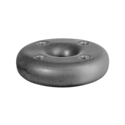 Portavelas 22cm Negro - Stone