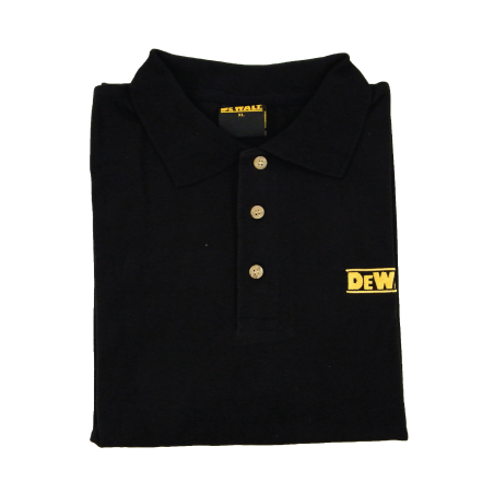 POLO NEGRO DEWALT TAM. L