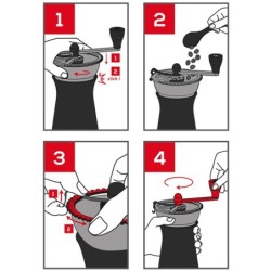 Manual Coffee Mill 19cm - Kronos