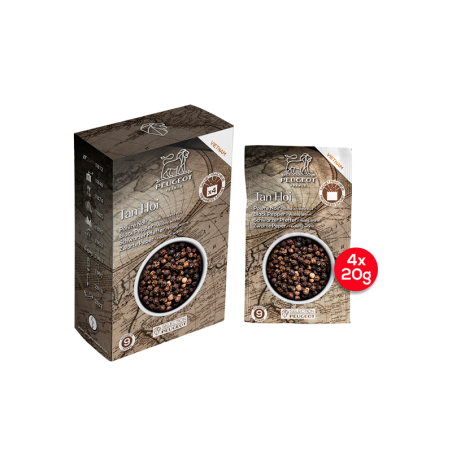 Sachets of Vietnamese Black Pepper Tan Hoi 80gr