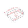 Rectangular Baker Ecru 36cm - Appolia