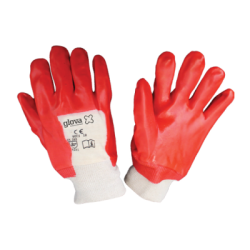 LUVA PVC VERMELHO SUPORTE ALGODÃO