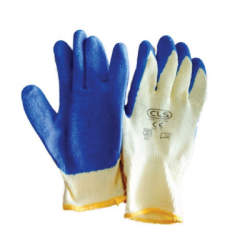 LUVA LATEX AZUL SUPORTE ALGODÃO