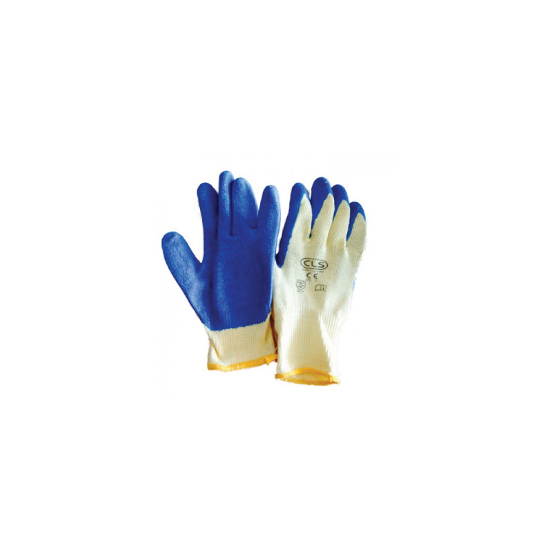 LUVA LATEX AZUL SUPORTE ALGODÃO