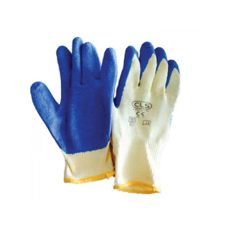 LUVA LATEX AZUL SUPORTE ALGODÃO