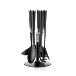 Conjunto de 5 Utensílios com Suporte - Cooking