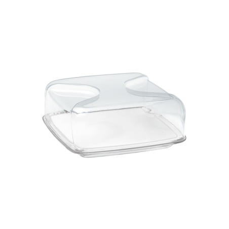 Square Cheese Dish Clear - Gocce