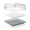 Square Cheese Dish Clear - Gocce