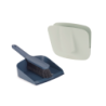 Vassoura e Pá para Fixar na Parede Azul - Cleanstore