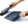 Vassoura e Pá para Fixar na Parede Azul - Cleanstore