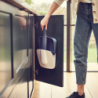 Vassoura e Pá para Fixar na Parede Azul - Cleanstore