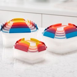 Multi-size Storage Container Sets (5Un) - Nest Lock