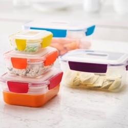 Multi-size Storage Container Sets (5Un) - Nest Lock