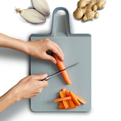 Large Folding Chopping Board Light Blue - Chop2Pot Plus