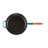 Low Frying Pan Wooden Handle Deep Teal 28cm - Signature