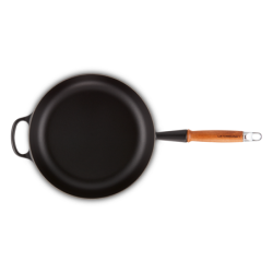 Sauté Pan with Wooden Handle Black Mate 28cm - Signature