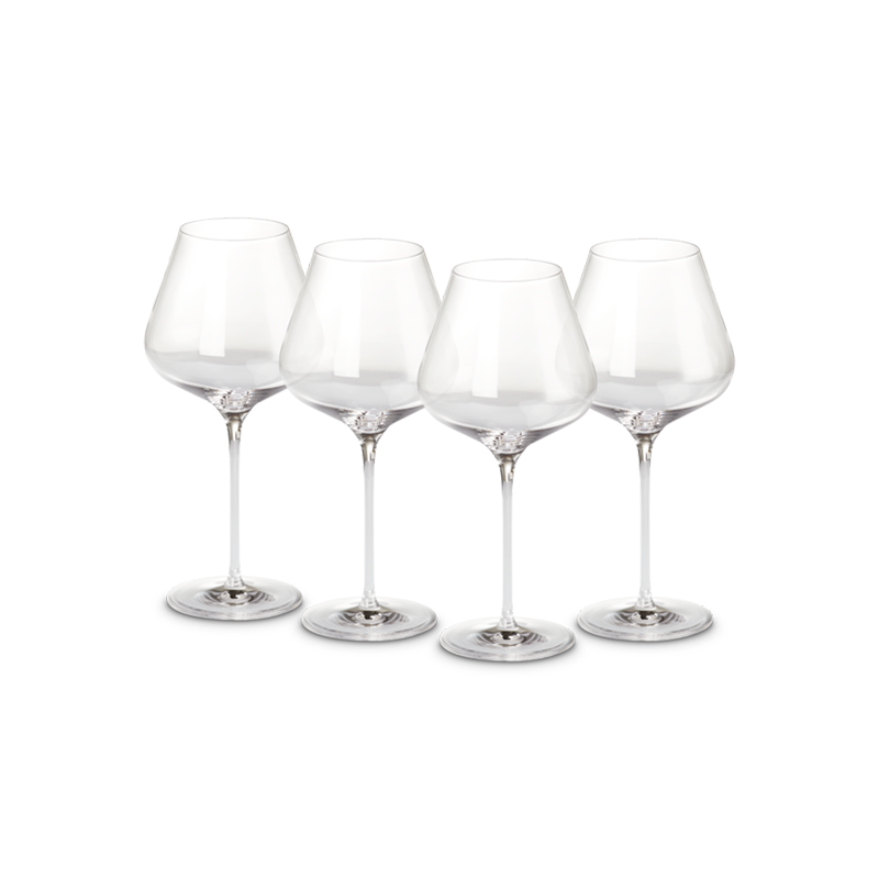 Set of 4 Red Wine Glasses