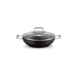 Caçarola Baixa Antiaderente com Tampa de Vidro 26cm