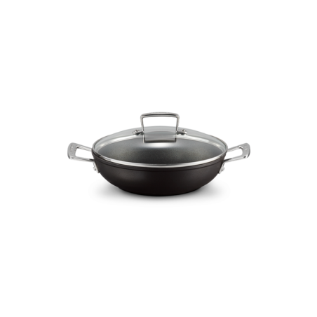 Caçarola Baixa Antiaderente com Tampa de Vidro 26cm