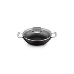 Caçarola Baixa Antiaderente com Tampa de Vidro 26cm