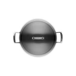 SAUTÉ COM TAMPA EM VIDRO 28CM