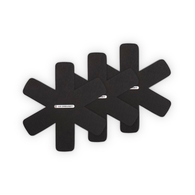 Set de 3 Protetores de Frigideiras Preto