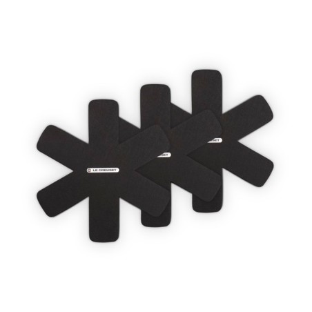 Set de 3 Protetores de Frigideiras Preto