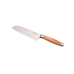 Faca Santoku 18cm com Cabo de Madeira de Oliveira