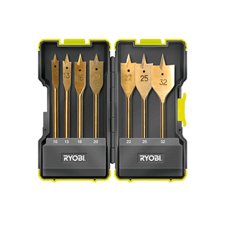 RYOBI 7 Piece Spade Bit Set