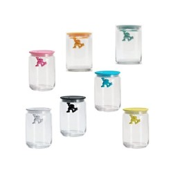 Frasco com Tampa Hermética Branco 900ml - Gianni a little man holding on tight