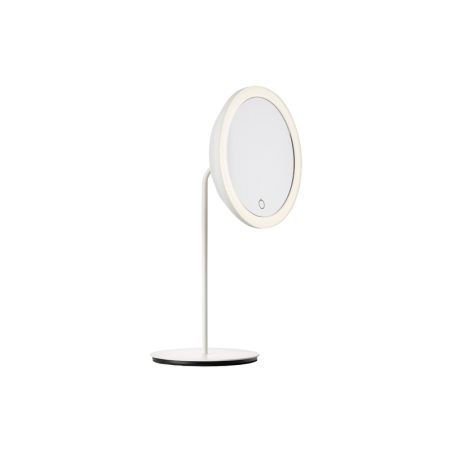 Table Mirror 5x Magnif & Light White