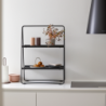 Shelving Unit 75cm Black - A-Table