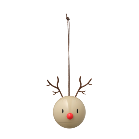 Reindeer Ornament Latte 2 PCS