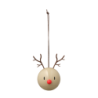 Reindeer Ornament Latte 2 PCS