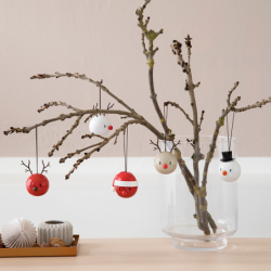 Reindeer Ornament Latte 2 PCS