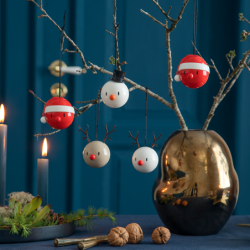 Reindeer Ornament Latte 2 PCS