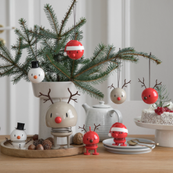 Reindeer Ornament Latte 2 PCS