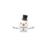 Boneco de Neve Pequeno Branco