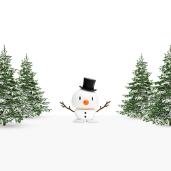 Boneco de Neve Pequeno Branco