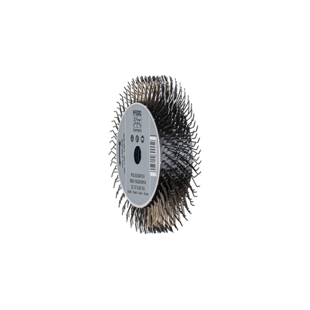 Wheel Brushes, Crimped, Poliscratch - Steel Wire (ST) POS RBU 10020/M14 Sc ST 0,60
