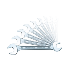 STAHLWILLE Set Double Open Ended Spanners, in Roll-Up Wallet 10a/7