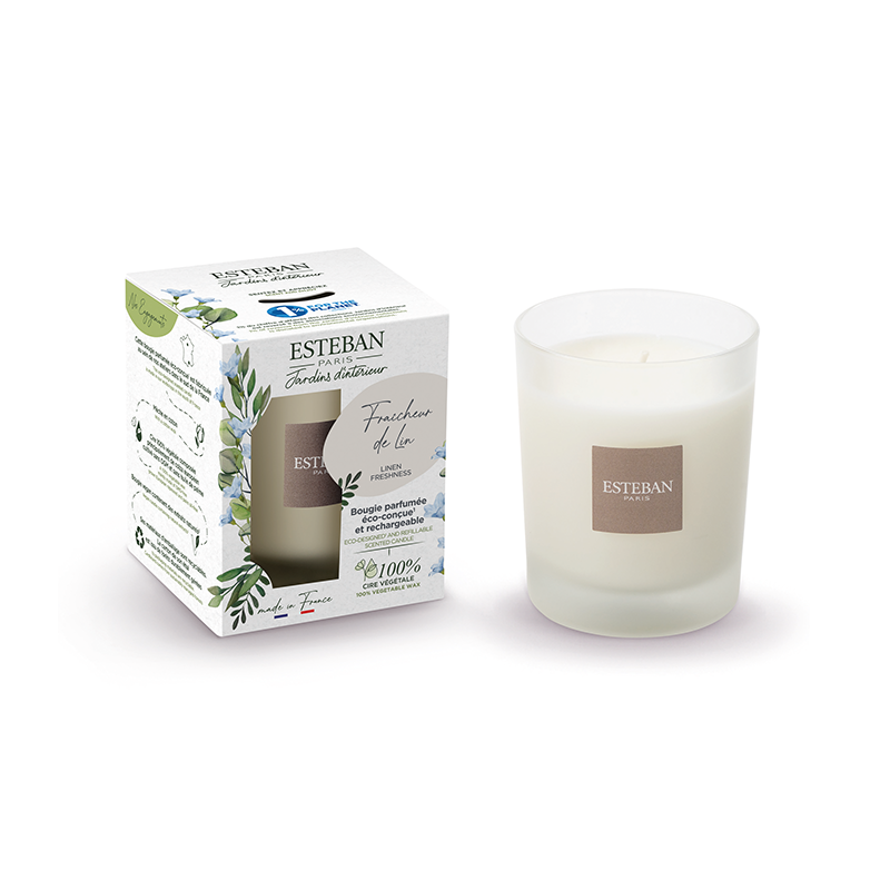 Vela Perfumada 180gr - Lino Fresco