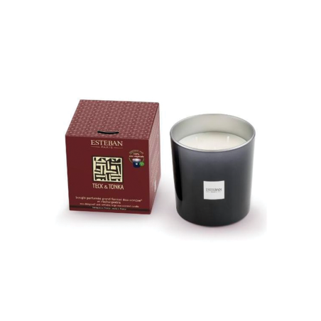Refillable Large Scented Candle 450gr Teck et Tonka