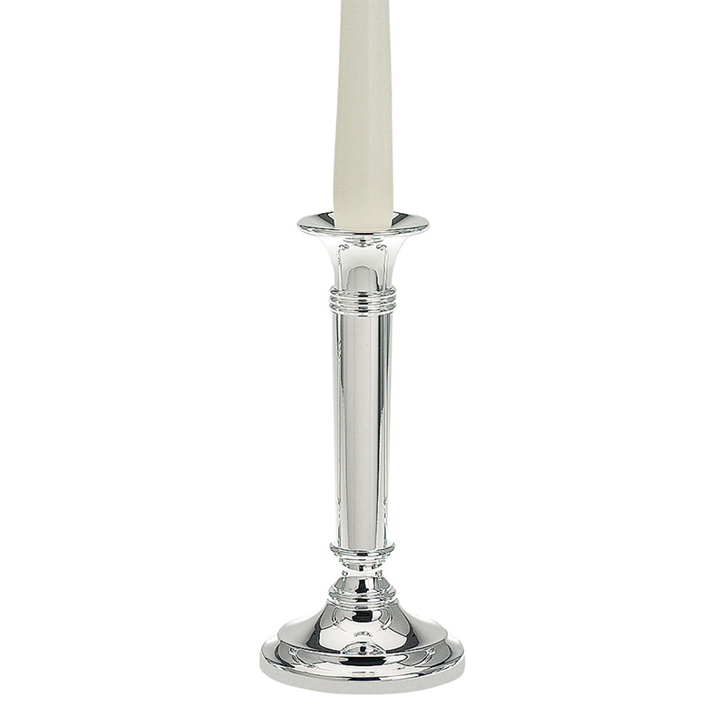 Candle Stick Plain Medium Round Base 19cm