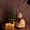 Set of 2 Wax Cone Led 10cm - Clara