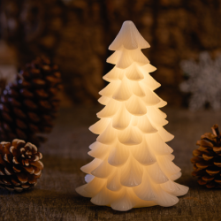 Árvore de Natal 16cm Branco - Carla
