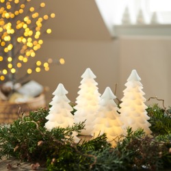Árvore de Natal 16cm Branco - Carla